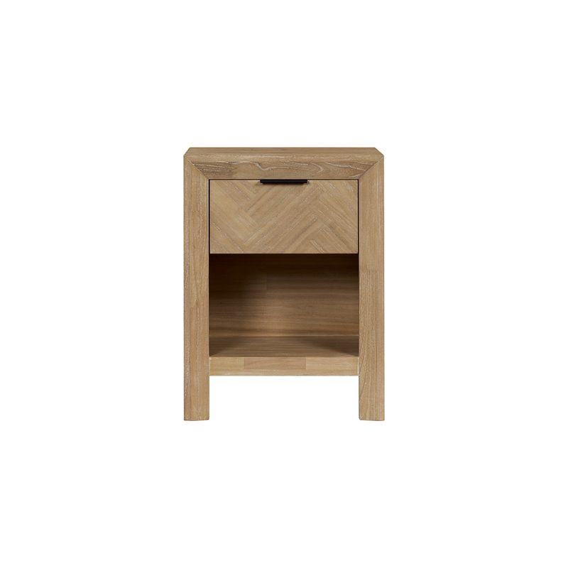 NPD Furniture - Kingston Herringbone Accent Table - Light Natural - 20