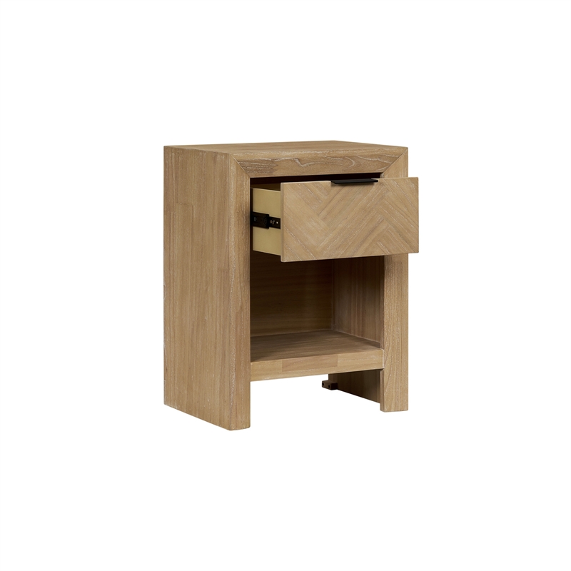 NPD Furniture - Kingston Herringbone Accent Table - Light Natural - 20