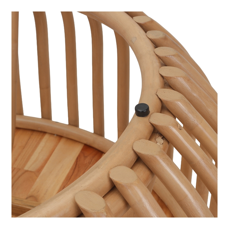 NPD Furniture - Bexa Coffee Table - Honey Rattan Base - Natural