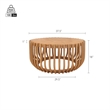 NPD Furniture - Bexa Coffee Table - Honey Rattan Base - Natural