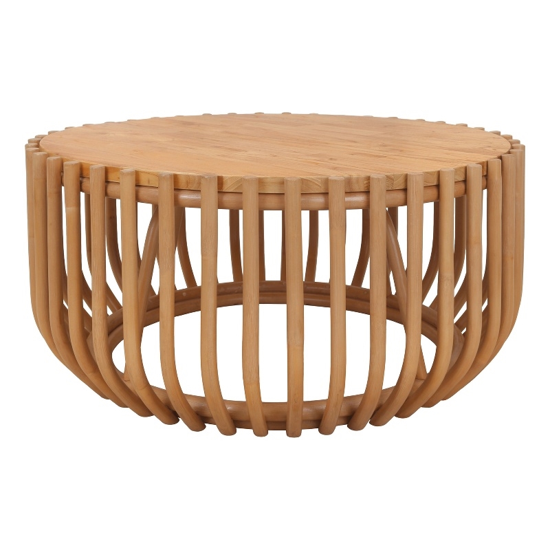 NPD Furniture - Bexa Coffee Table - Honey Rattan Base - Natural