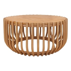 NPD Furniture - Bexa Coffee Table - Honey Rattan Base - Natural