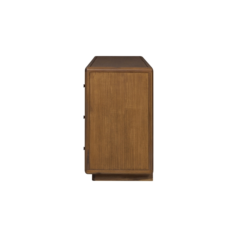 Rosette 6-Drawer Dresser - Hazelnut Brown - Acacia - Bedroom Furniture