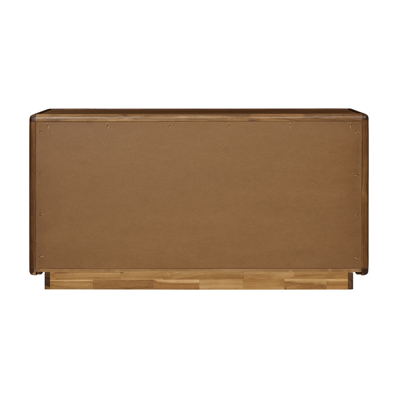 Rosette 6-Drawer Dresser - Hazelnut Brown - Acacia - Bedroom Furniture