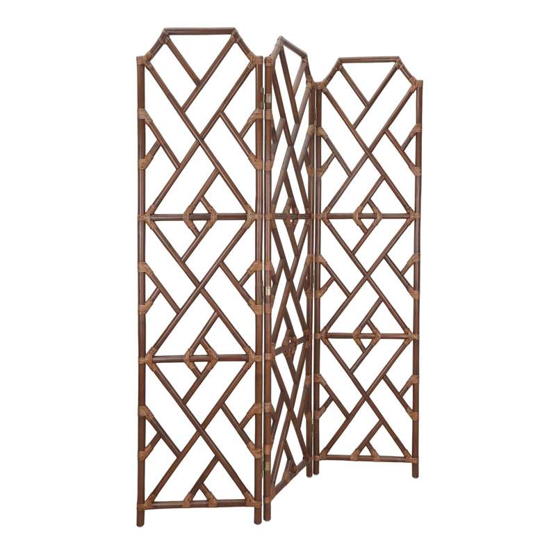 NPD Furniture - Kara Rattan Room Divider - Cane Brown - Rattan