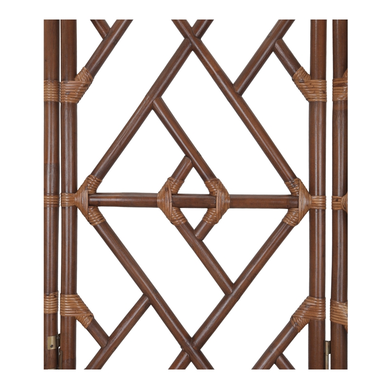 NPD Furniture - Kara Rattan Room Divider - Cane Brown - Rattan