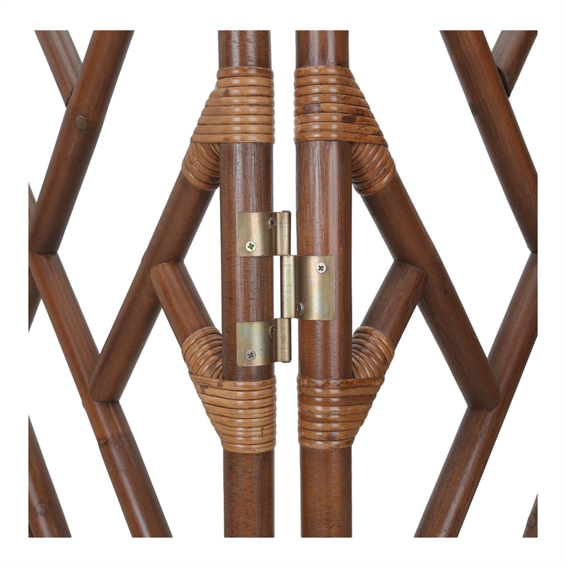 NPD Furniture - Kara Rattan Room Divider - Cane Brown - Rattan
