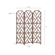 NPD Furniture - Kara Rattan Room Divider - Cane Brown - Rattan