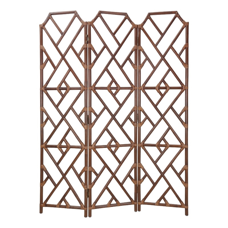 NPD Furniture - Kara Rattan Room Divider - Cane Brown - Rattan