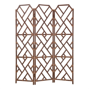 NPD Furniture - Kara Rattan Room Divider - Cane Brown - Rattan