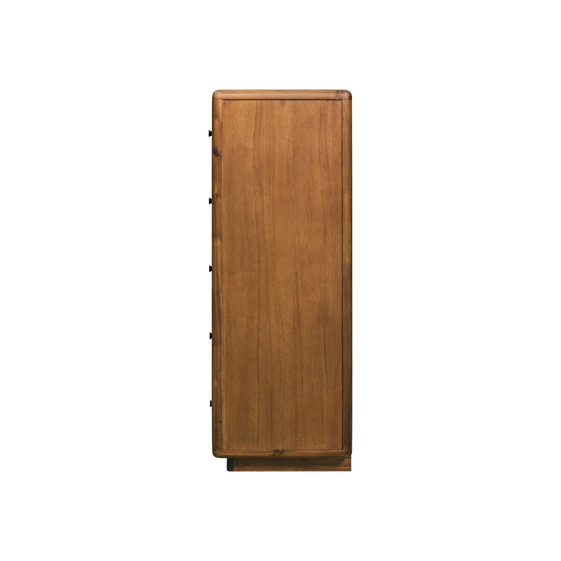 Rosette 5-Drawer Dresser - Hazelnut Brown - Acacia - Bedroom Furniture