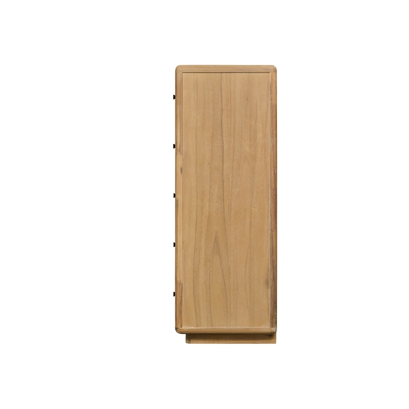 Rosette 5-Drawer Dresser - Light Natural - Acacia - Bedroom Furniture