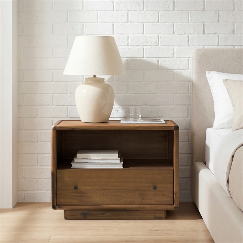 NPD Furniture - Rosette Accent Table - Hazelnut Brown - 32
