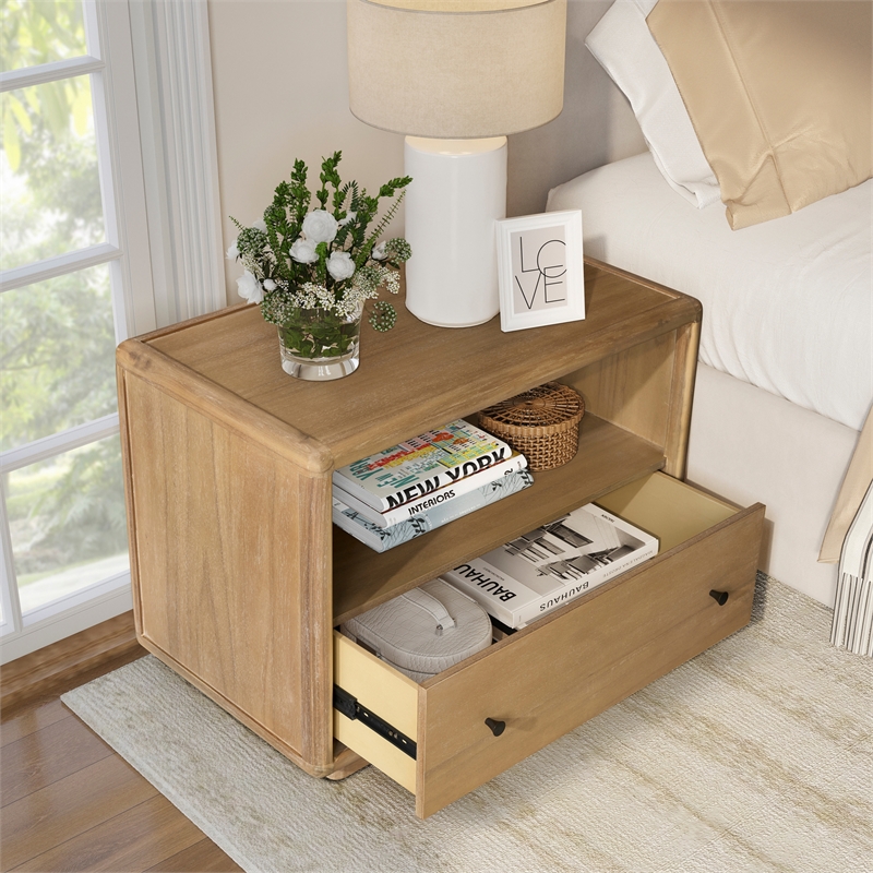 NPD Furniture - Rosette Accent Table - Light Natural - 32