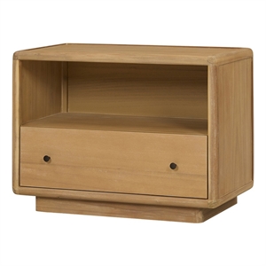 NPD Furniture - Rosette Accent Table - Light Natural - 32&quotW - Solid Wood