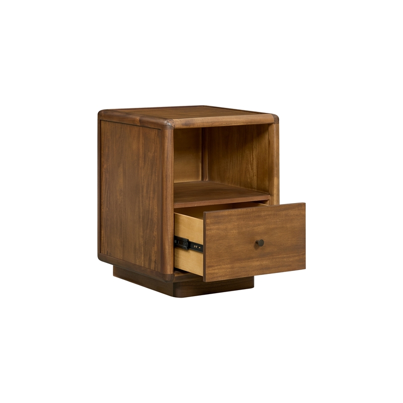 NPD Furniture - Rosette Accent Table - Hazelnut Brown - 19