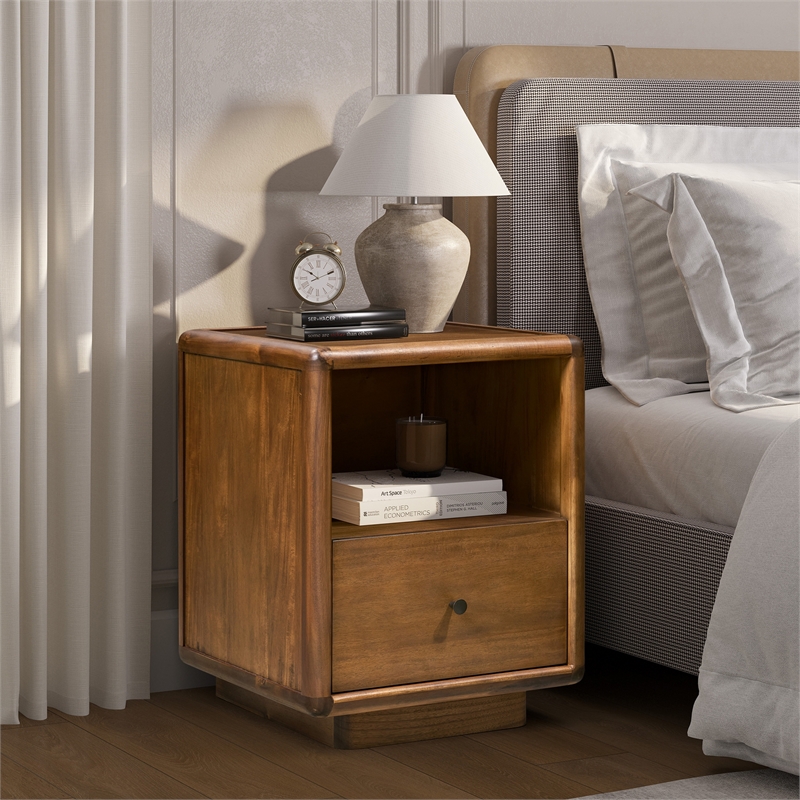 NPD Furniture - Rosette Accent Table - Hazelnut Brown - 19