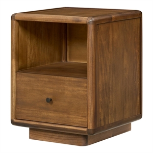 NPD Furniture - Rosette Accent Table - Hazelnut Brown - 19&quotW - Solid Wood