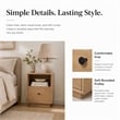 NPD Furniture - Rosette Accent Table - Light Natural - Solid Wood
