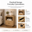 NPD Furniture - Rosette Accent Table - Light Natural - Solid Wood