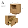 NPD Furniture - Rosette Accent Table - Light Natural - Solid Wood