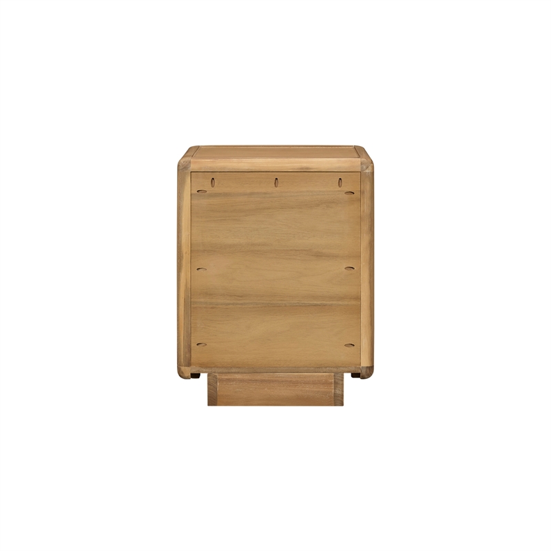 NPD Furniture - Rosette Accent Table - Light Natural - Solid Wood