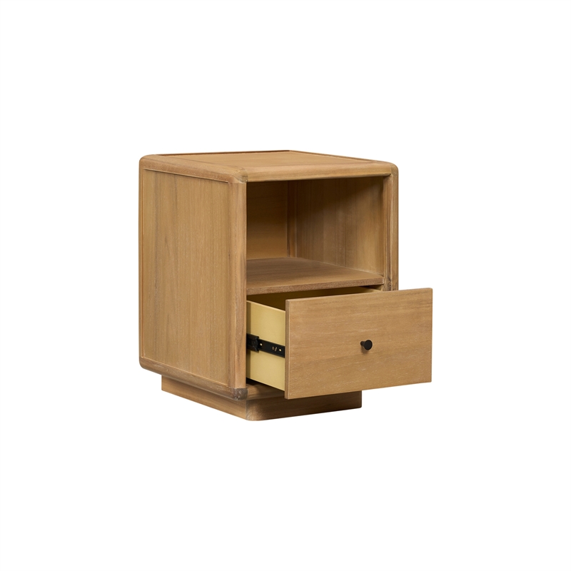 NPD Furniture - Rosette Accent Table - Light Natural - Solid Wood