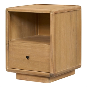 NPD Furniture - Rosette Accent Table - Light Natural - Solid Wood