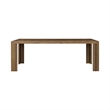 NPD Furniture - Kingston Herringbone Dining Table - Brown - Solid Wood