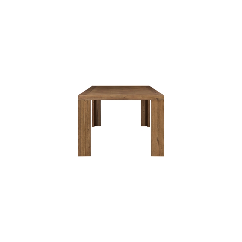 NPD Furniture - Kingston Herringbone Dining Table - Brown - Solid Wood