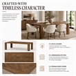 NPD Furniture - Kingston Herringbone Dining Table - Brown - Solid Wood