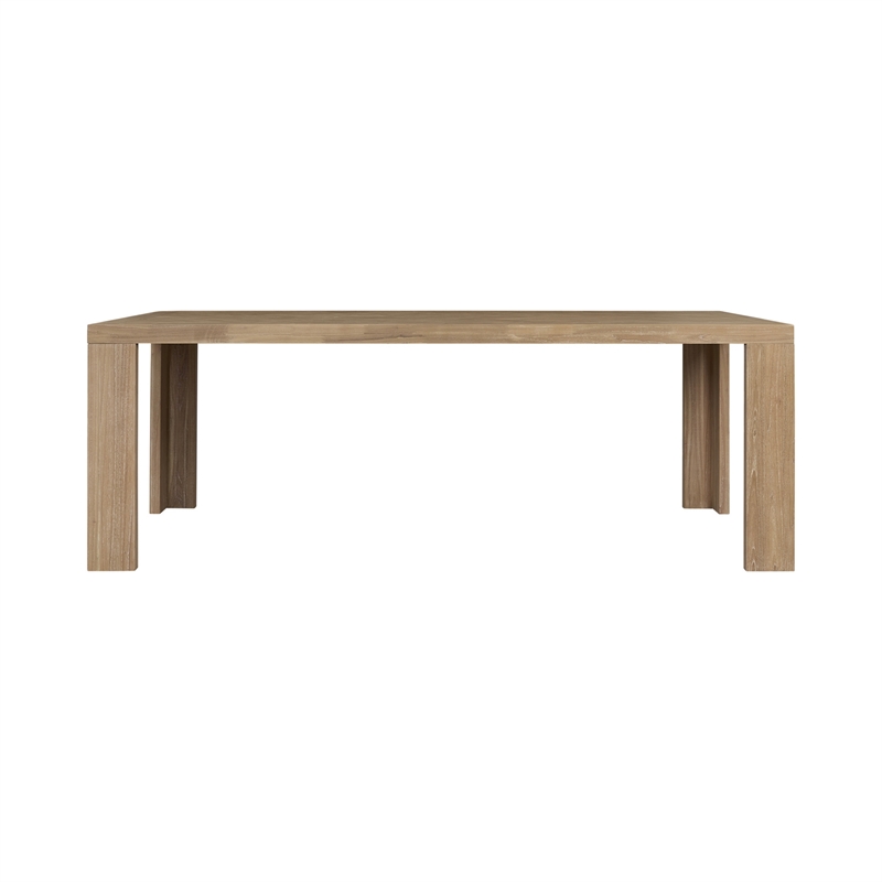 NPD Furniture - Kingston Herringbone Dining Table - Light Natural - Solid Wood