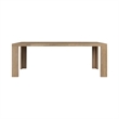 NPD Furniture - Kingston Herringbone Dining Table - Light Natural - Solid Wood