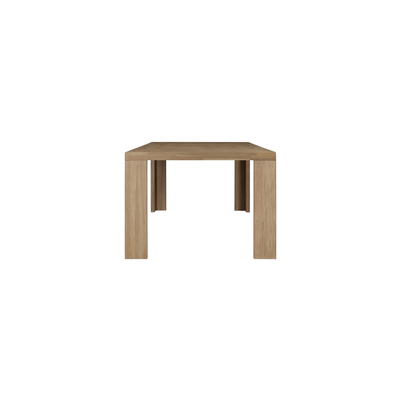 NPD Furniture - Kingston Herringbone Dining Table - Light Natural - Solid Wood