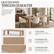 NPD Furniture - Kingston Herringbone Dining Table - Light Natural - Solid Wood