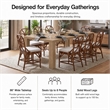 NPD Furniture - Kingston Herringbone Dining Table - Light Natural - Solid Wood