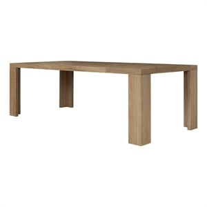 NPD Furniture - Kingston Herringbone Dining Table - Light Natural - Solid Wood