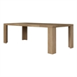 NPD Furniture - Kingston Herringbone Dining Table - Light Natural - Solid Wood