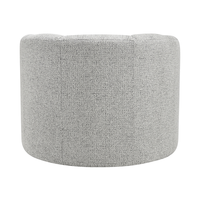 NPD Furniture - Elowen Swivel Accent Arm Chair - Heathered Cream Chenille