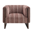 NPD Furniture - Daxon Fabric Accent Arm Chair - Stria Clay Chenille