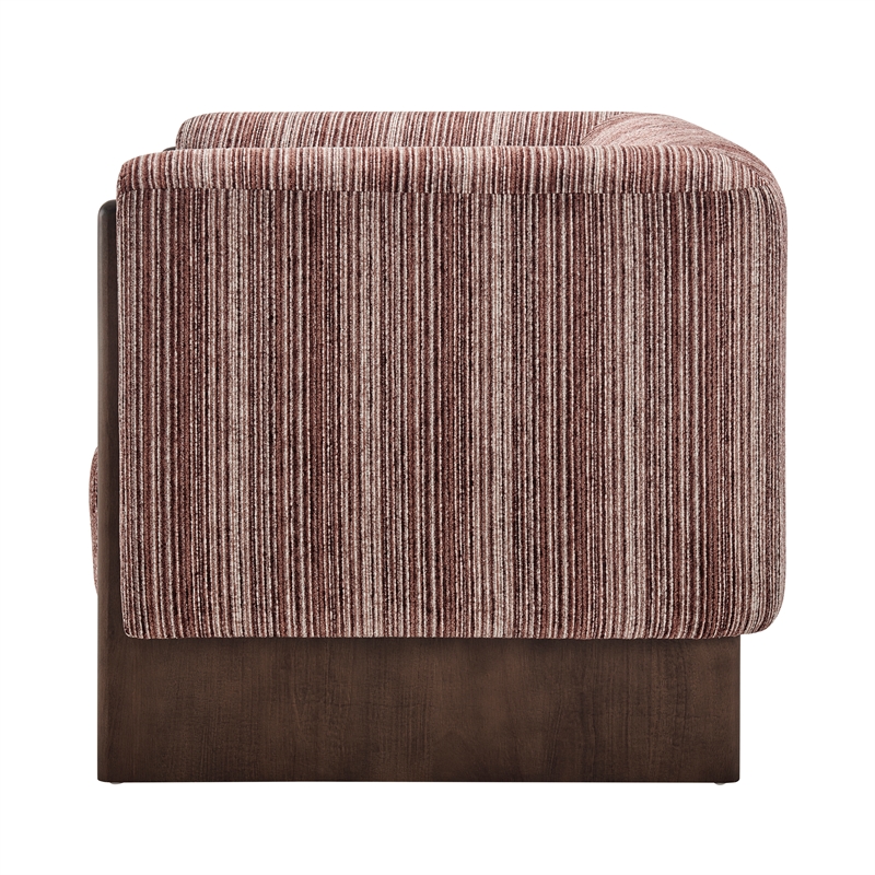NPD Furniture - Daxon Fabric Accent Arm Chair - Stria Clay Chenille