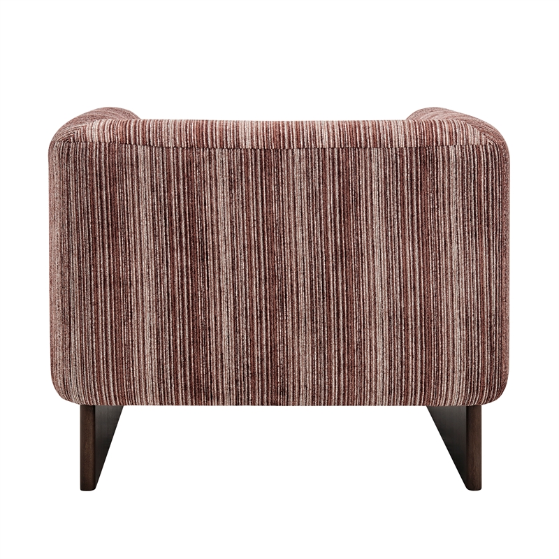 NPD Furniture - Daxon Fabric Accent Arm Chair - Stria Clay Chenille