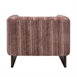 NPD Furniture - Daxon Fabric Accent Arm Chair - Stria Clay Chenille