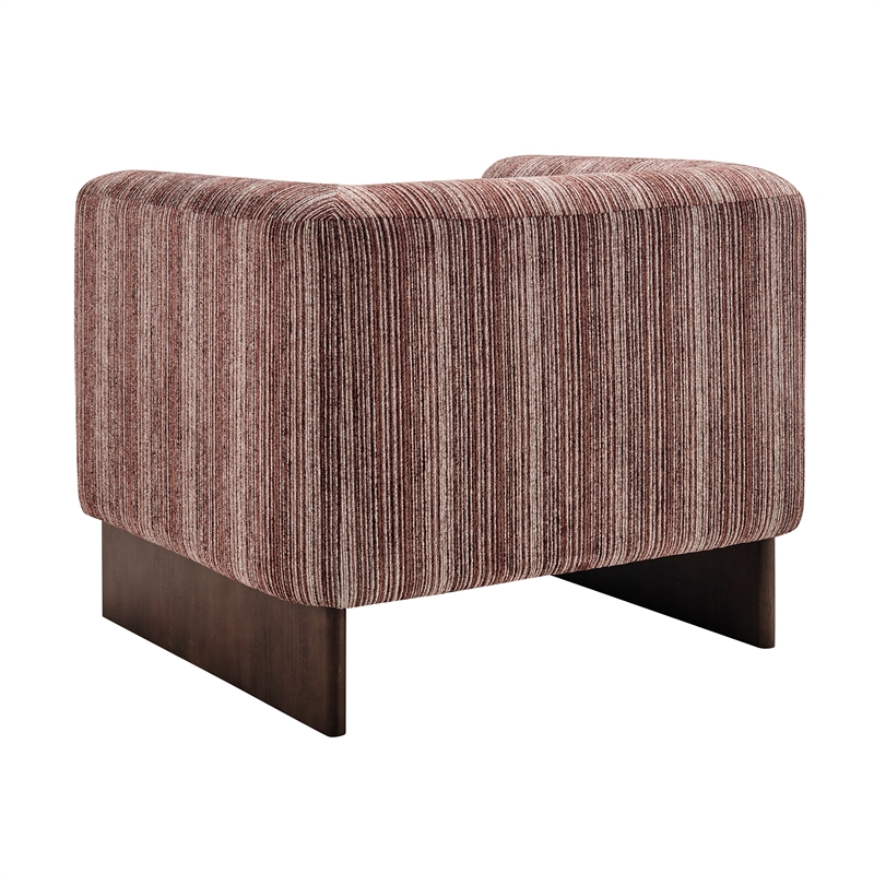 NPD Furniture - Daxon Fabric Accent Arm Chair - Stria Clay Chenille
