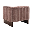 NPD Furniture - Daxon Fabric Accent Arm Chair - Stria Clay Chenille