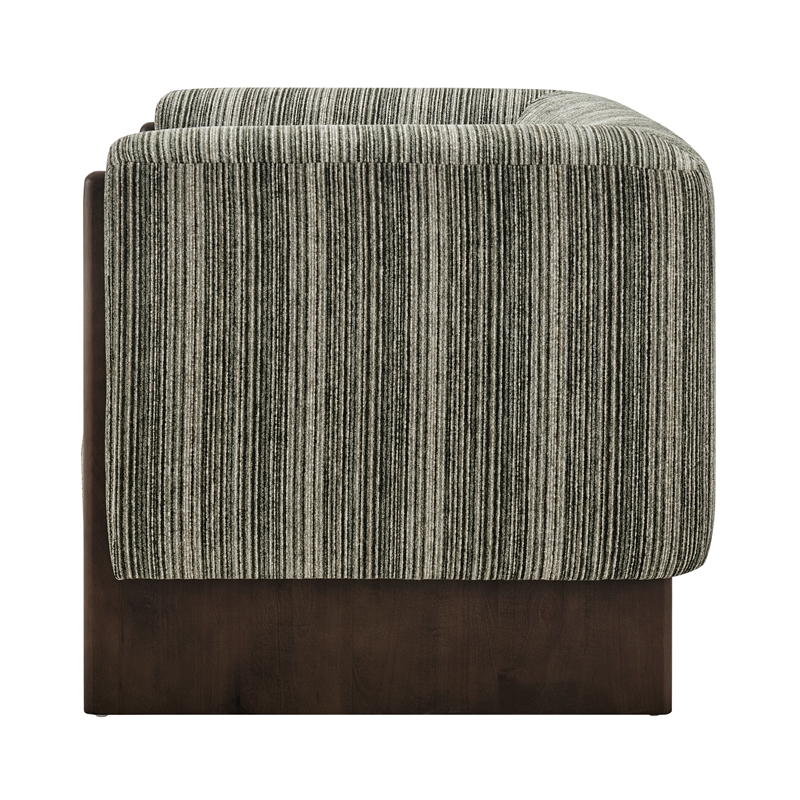 NPD Furniture - Daxon Accent Arm Chair - Stria Olive Chenille