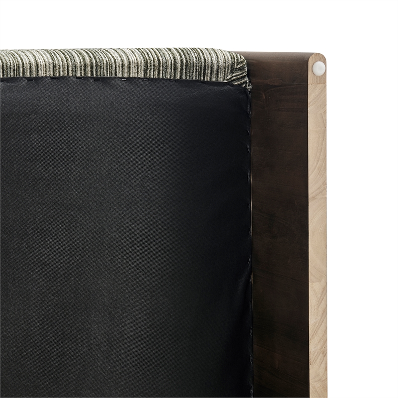 NPD Furniture - Daxon Accent Arm Chair - Stria Olive Chenille