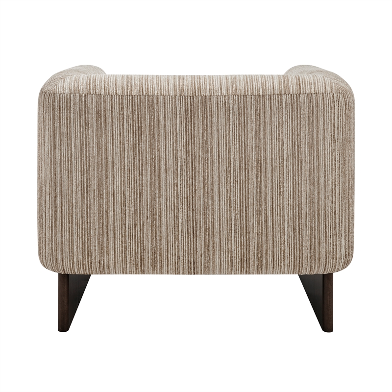 NPD Furniture - Daxon Accent Arm Chair - Stria Sand Chenille