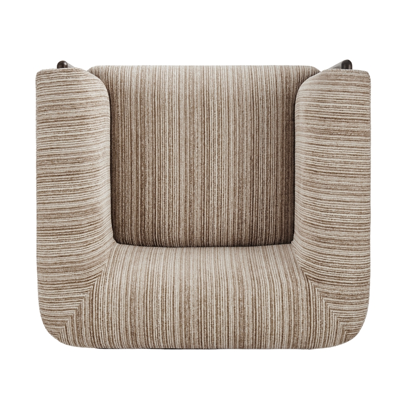 NPD Furniture - Daxon Accent Arm Chair - Stria Sand Chenille