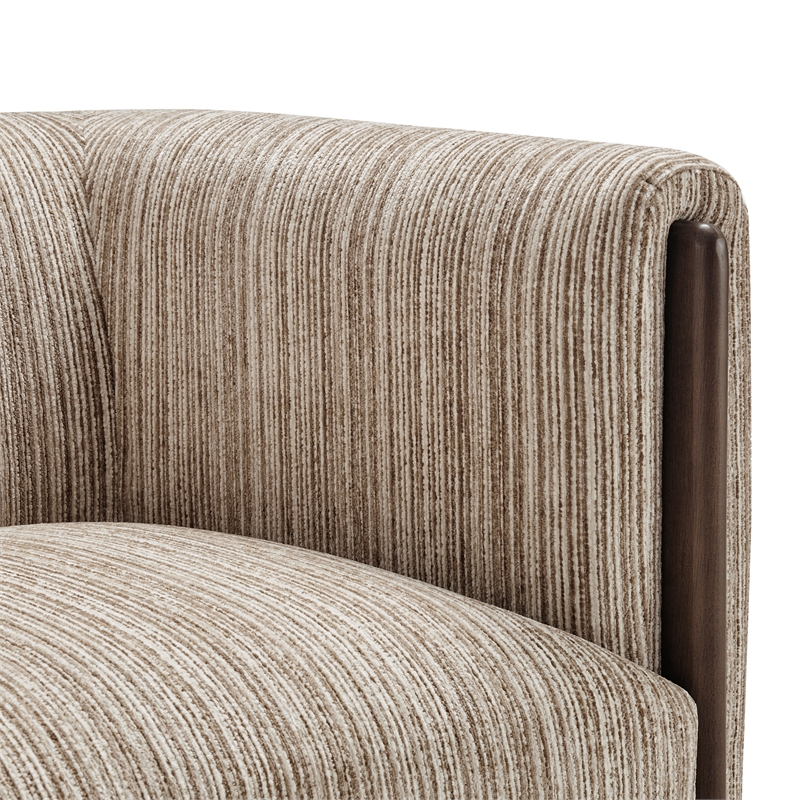 NPD Furniture - Daxon Accent Arm Chair - Stria Sand Chenille